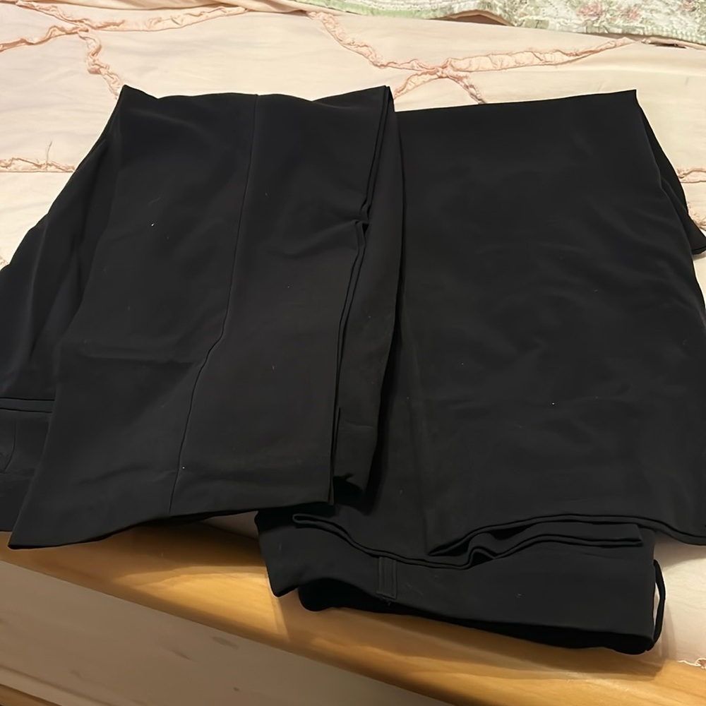 2 pair of black Nine West Barely Bootcut 18S dress pants
